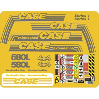 Calcomanías Para Retroexcavadora Case 580 L Con Extensión