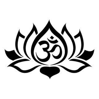 Vinilo Decorativo Lotus Om Indian Breathe