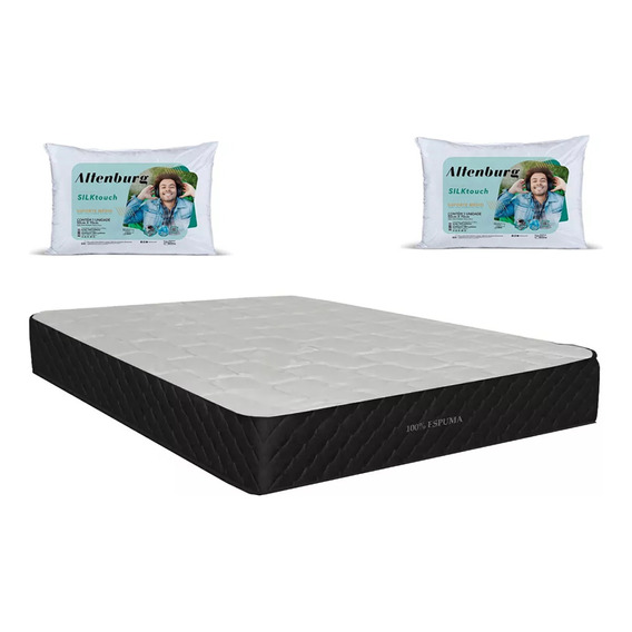 Colchon 2 Plazas Ortopedico 100% Espuma Reversible Cama