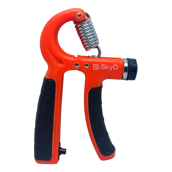 Hand Grip Ejercitador De Mano Antebrazo 60kg Con Contador Skyd Naranja Negro