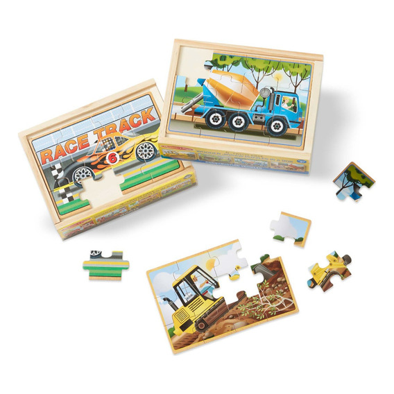 Melissa & Doug Rompecabezas En Una Caja Construcción