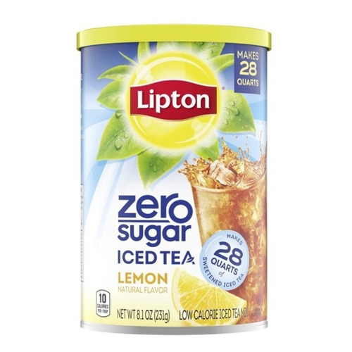 Lipton Iced Tea cero azúcar mezcla de té helado 231g