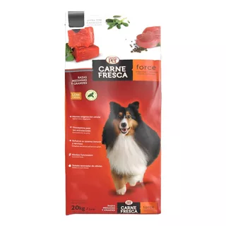 Alimento Carne Fresca Force Para Perro Adulto De Raza Mediana Y Grande Sabor Mix En Bolsa De 20kg