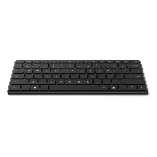 Teclado bluetooth Microsoft Designer Compact QWERTY español latinoamérica color negro mate