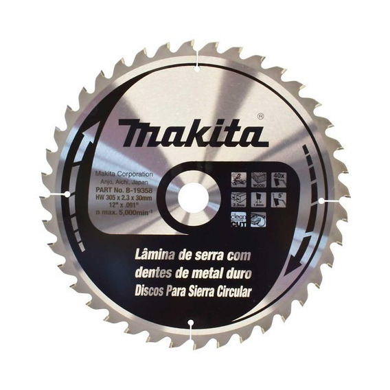 Hoja de sierra circular Makita B-19358 305 mm (12) 32d