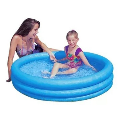 Alberca Inflable Redonda Intex Crystal Blue 59416 De 114cm X 25cm 156l Azul