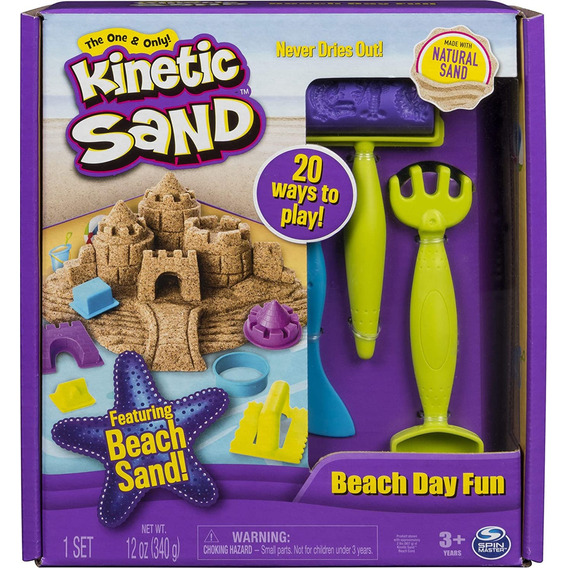 Arena Spin Master Kinetic Sand Beach Day Fun + Accesorios