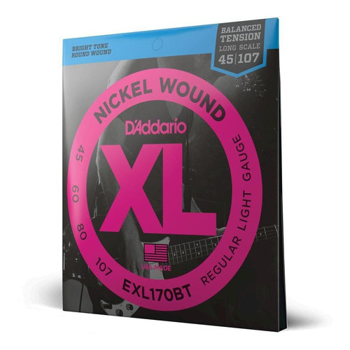 Bajo Encord 4c .045 d'Addario Xl Nickel Wound EXL170BT