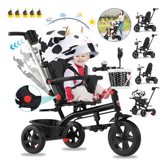 Carriola De Bebé Triciclo Tipo Ajustable Infanti 5 En 1