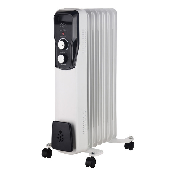 Calefactor Eléctrico De Aceite Con Radiador Avera Calace01 Color Blanco