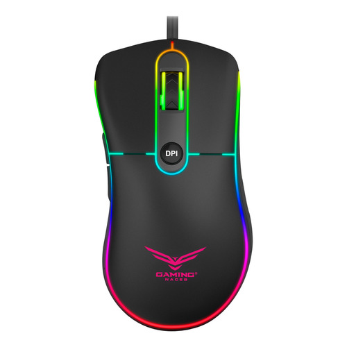 Gaming Naceb Mouse Gamer NA-0933 1000/1600/2400/3200 DPI Ajustable Con Iluminación Led