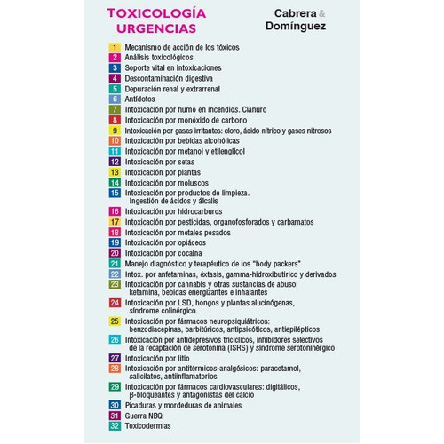 Toxicología Urgencias - Manual, De Cabrera., Vol. No Aplica. Editorial Marban, Tapa Blanda En Español, 2017