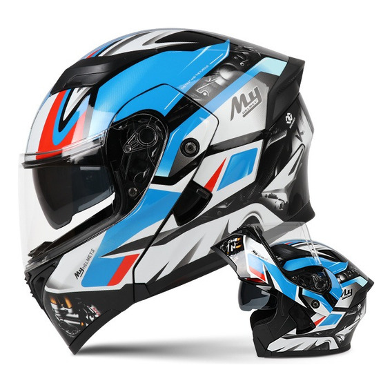 Casco Motociclista Sleek Helmets Abatible Certificados Dot