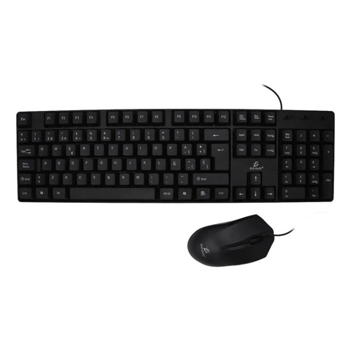 Kit de teclado y mouse Ele-Gate ST01 Español de color negro