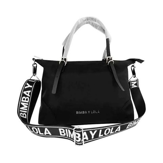 Bolso De Hombro De Gran Capacidad De Nailon Negro Para Mujer