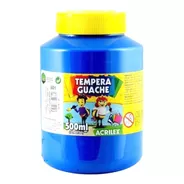 Tinta Tempera Guache Escolar Acrilex 507 - Azul 500ml