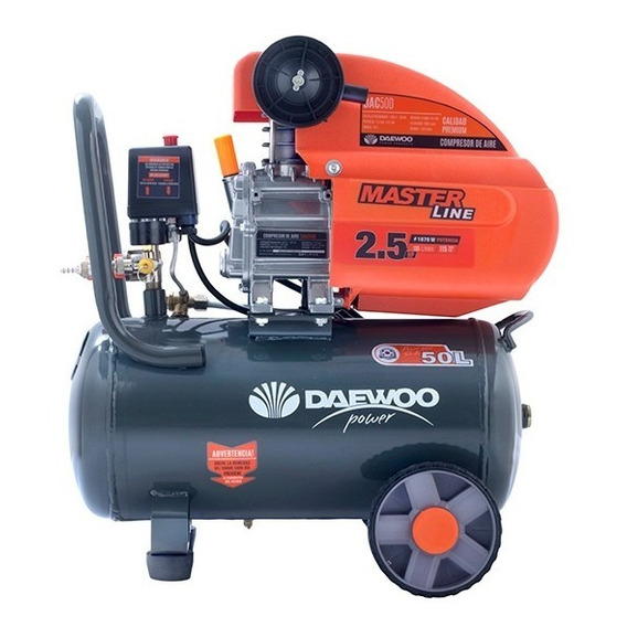 Compresor De Aire Daewoo 50 Litros 2.5 Hp Garantia Oficial