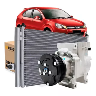 Compressor E Condensador Ar Condicionado Jac J3 E J3 Turin