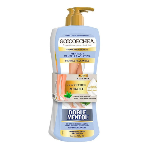 Pack Goicoechea Crema Doble Mentol + Arnica 400ml