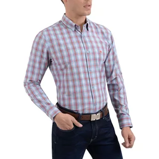 Camisa Yale Manga Larga Modern Fit Boton Oculto