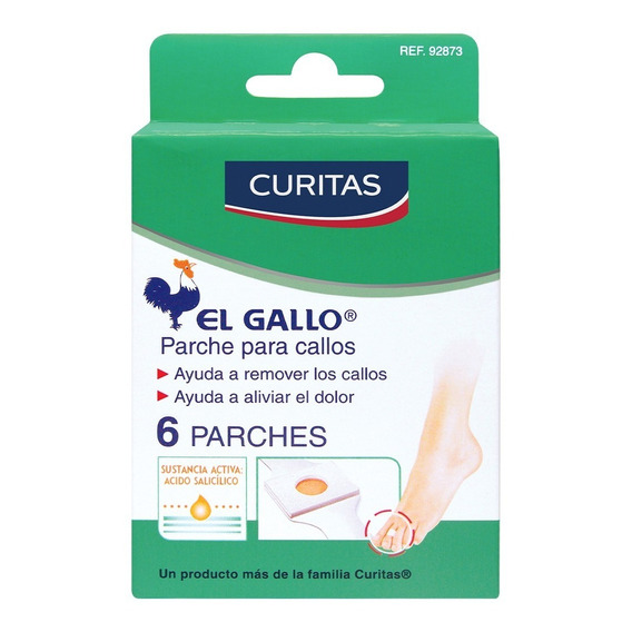 Caja Parches Para Callos El Gallo Curitas 6 Unidades