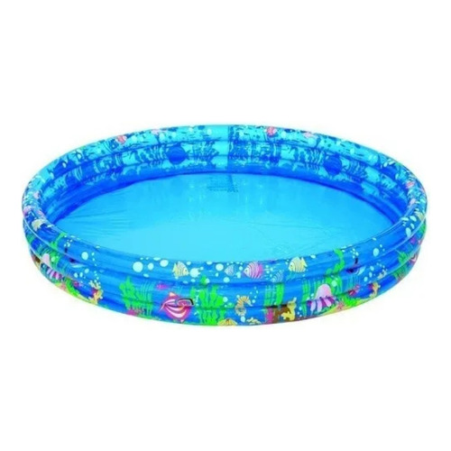 Pileta inflable redondo Jilong Tropical Fish 17011 190L azul