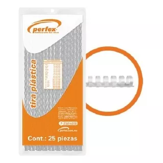 Perfex Arillo Plástico Medida 1 1/4 Color Kristal 25pzas