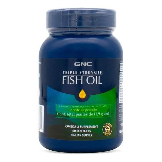 Gnc Aceite De Pescado Omega 3 Triple Strenght Fish Oil 60cap