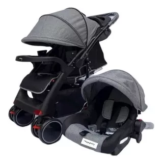 Coche  Para Bebe Reversible+silla De Carro+cubrepie Envio Ya