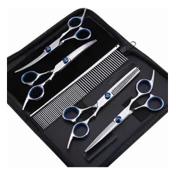 Kit Tesoura Reta E Curva Petshop Tosa Profissional 5pçs no Mercado Livre com oferta e cupom de desconto