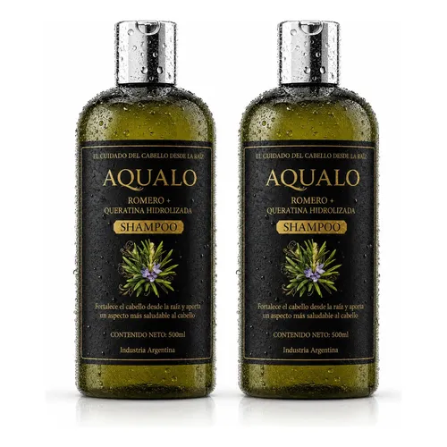Shampoo Aqualo Crecimiento Capilar Fuerte Menos Caida 2x1