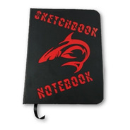 Caderno Com Folha Preta Sketchbook Bullet Journal, Notebook
