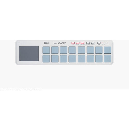 
Controlador MIDI pad Korg nanoPAD2 16 teclas blanco