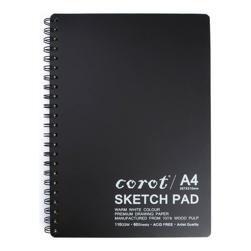 Cuaderno De Dibujo Sketch Book Block - A3 Color Negro