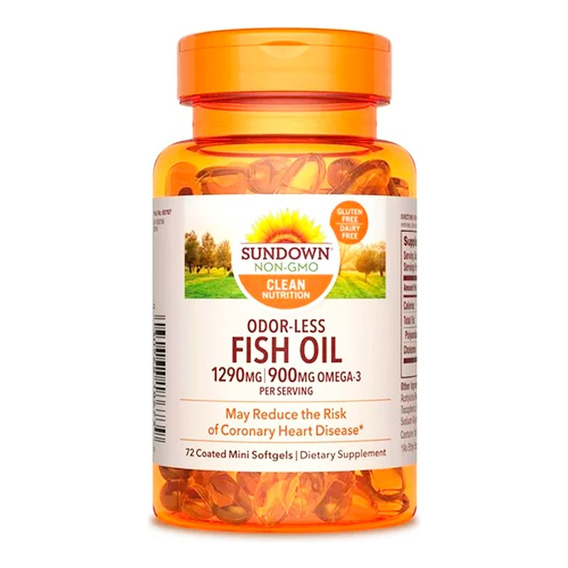 Sundown Fish Oil Omega 3 Suplemento Dietario 72c