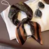 Silk Mulberry Scarf Women's Spring Summer Oil Painting15