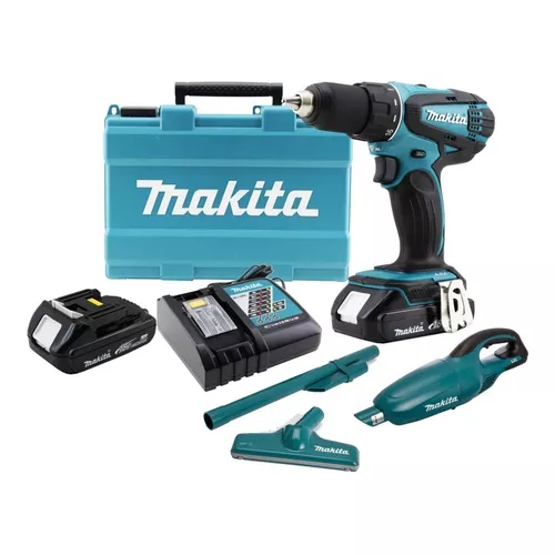 Makita Destornillador Eléctrico DDF458RTJ Azul