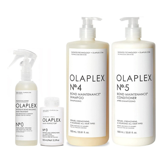 Olaplex N°0 + N°3 + N°4 Lt + N°5 Lt Tratamiento Reparador