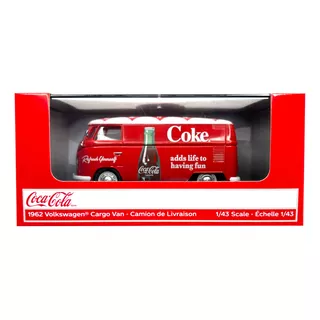 Combi Van 1962 Cargo Roja Volkswagen Coca Cola Escala 1:43 
