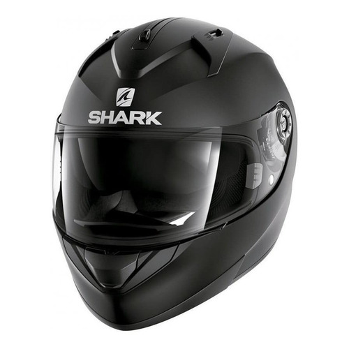 Casco para moto integral Shark Ridill  black mat  blank mat talla S 