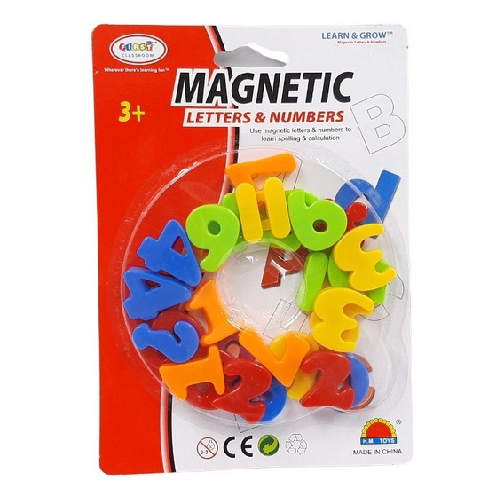 Numeros Y Operaciones Matematicas Magneticas De Colores 26pc