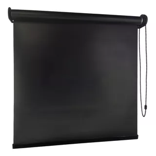 Cortina Roller Blackout 75x165cm. Roller Black Out Negro