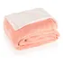Frazada Reversible Polar Corderito Microfibra 1 Plaza Color Salmón