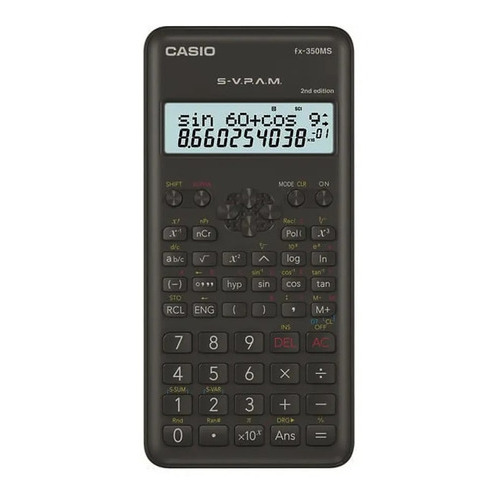 Calculadora Cientifica Casio Fx-350ms 240 Funciones Oy Color Gris Oscuro