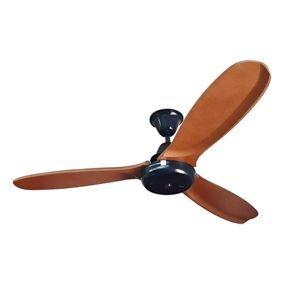Ventilador De Techo Negro 3 Palas De Madera Tg 1.3 M N/a