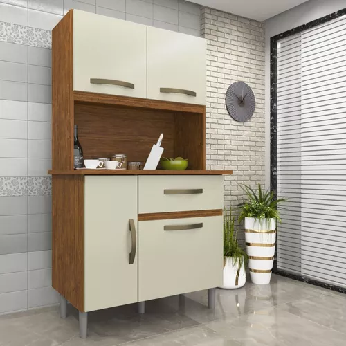 Mueble de cocina con 4 puertas y 1 cajón