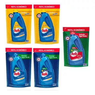 Kit Limpeza Maxfloc Algicida Manutenção Choque Piscinas Hth