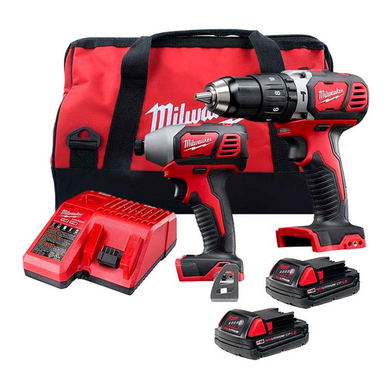 Combo Rotomartillo Y Llave De Impacto M18 Milwaukee 269722ct Color Rojo