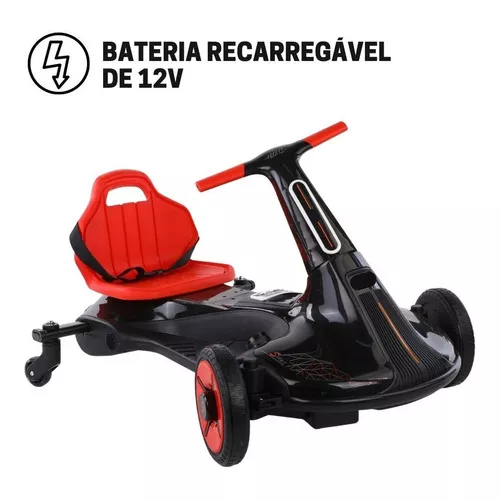 Drift Elétrico Infantil 12v Carrinho Com Luz Som Inmetro Top