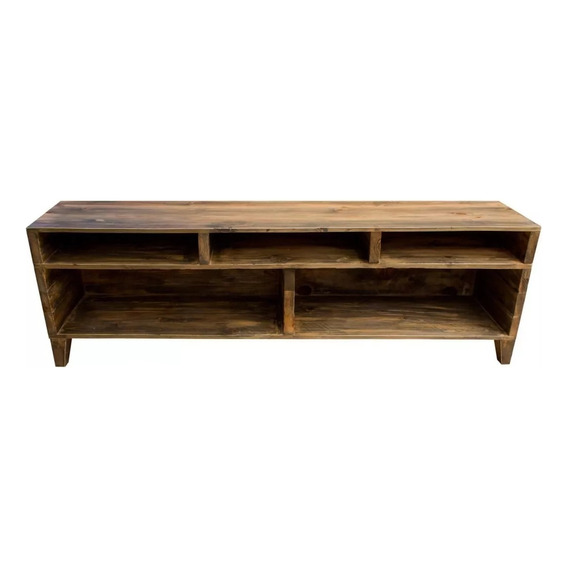 Rack Tv Madera Maciza - Rustico Design